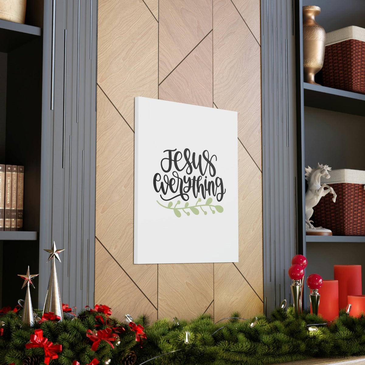 Scripture Walls Jesus Everything Psalm 73:25-26 Christian Wall Art Bible Verse Print Ready to Hang Unframed-Express Your Love Gifts