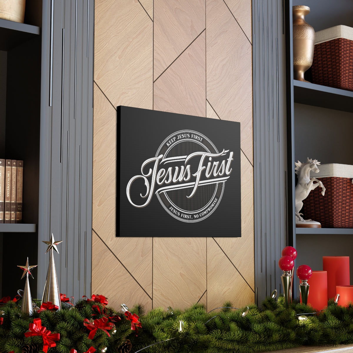 Scripture Walls Jesus First Ephesians 5:23 Christian Wall Art Print Ready to Hang Unframed-Express Your Love Gifts