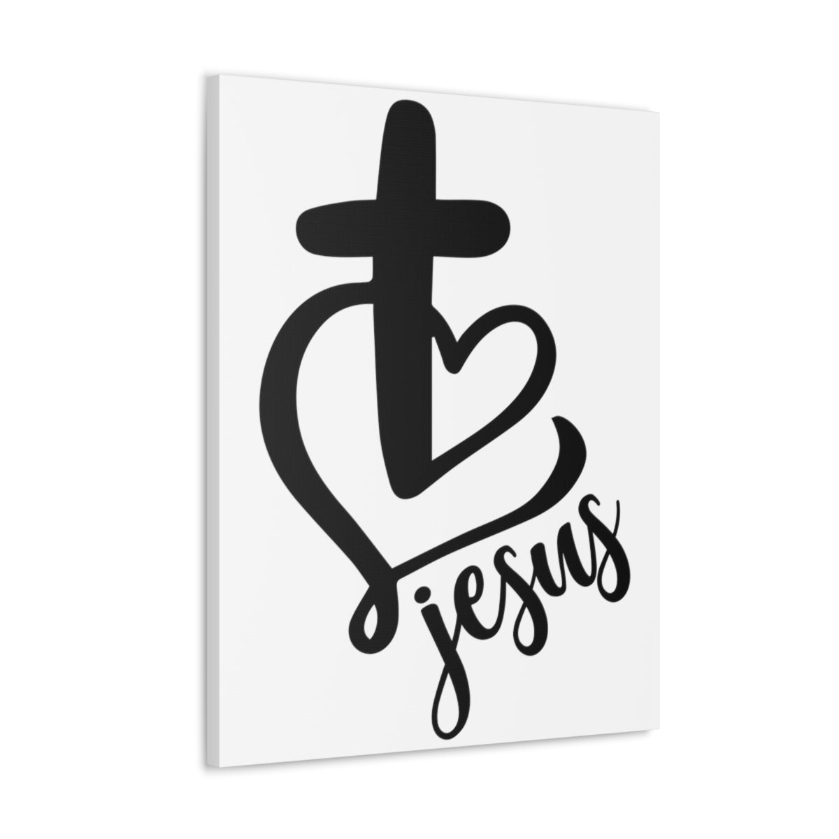 Scripture Walls Jesus Heart And Cross John 3:16 Christian Wall Art Print Ready to Hang Unframed-Express Your Love Gifts