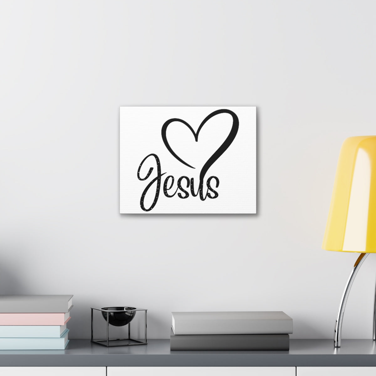 Scripture Walls Jesus Heart John 3:16 KJV Christian Wall Art Print Ready to Hang Unframed-Express Your Love Gifts