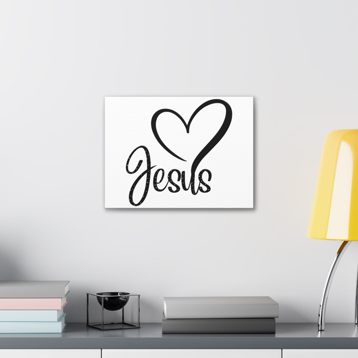 Scripture Walls Jesus Heart John 3:16 KJV Christian Wall Art Print Ready to Hang Unframed-Express Your Love Gifts