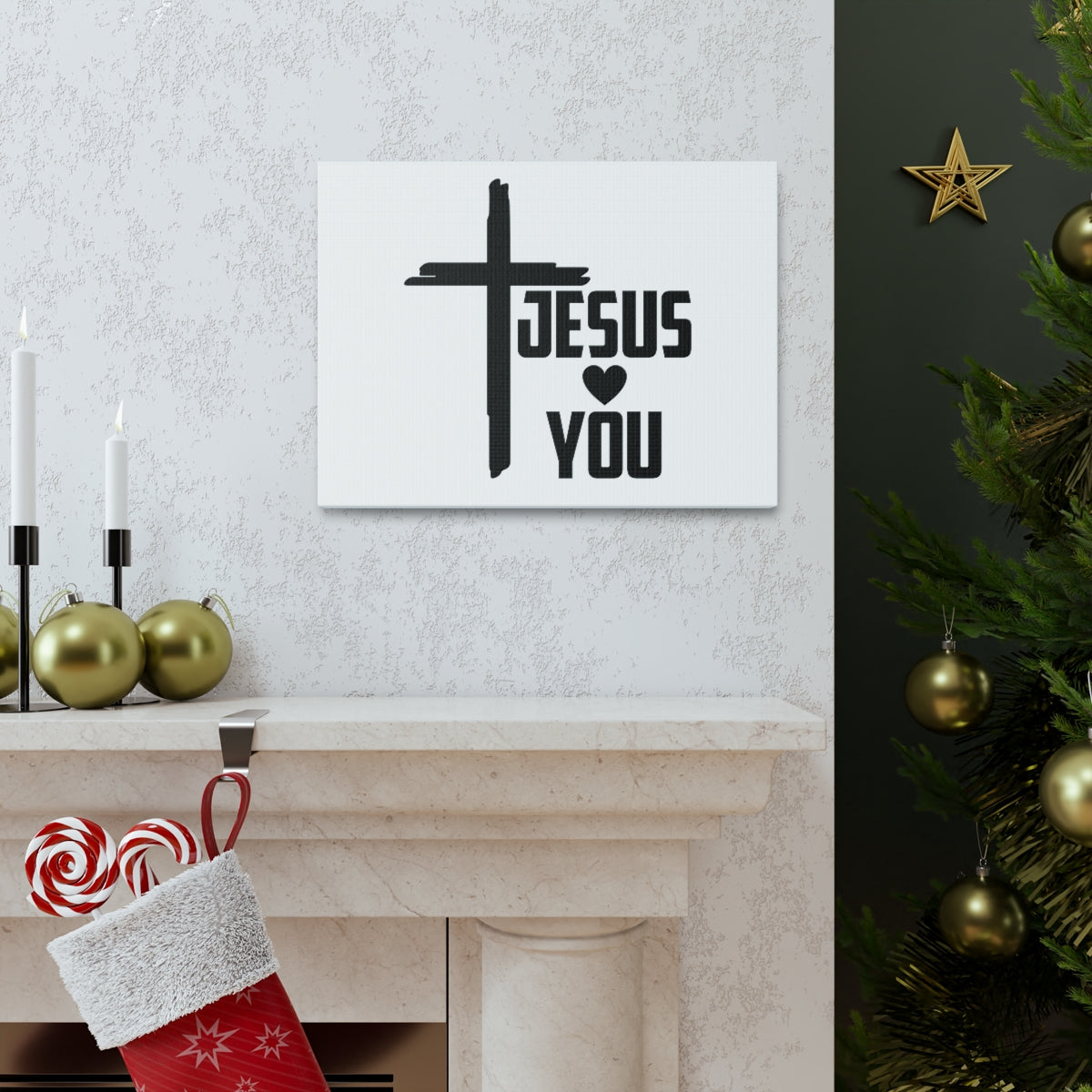 Scripture Walls Jesus Hearts You JOHN 15:9 Christian Wall Art Bible Verse Print Ready to Hang Unframed-Express Your Love Gifts