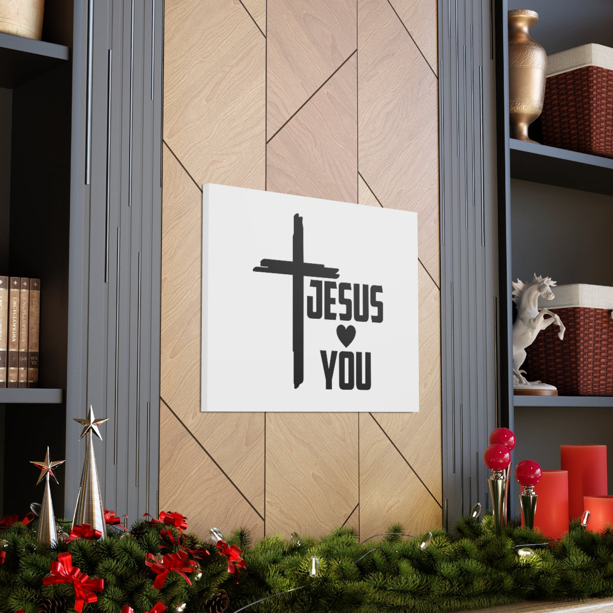 Scripture Walls Jesus Hearts You JOHN 15:9 Christian Wall Art Bible Verse Print Ready to Hang Unframed-Express Your Love Gifts
