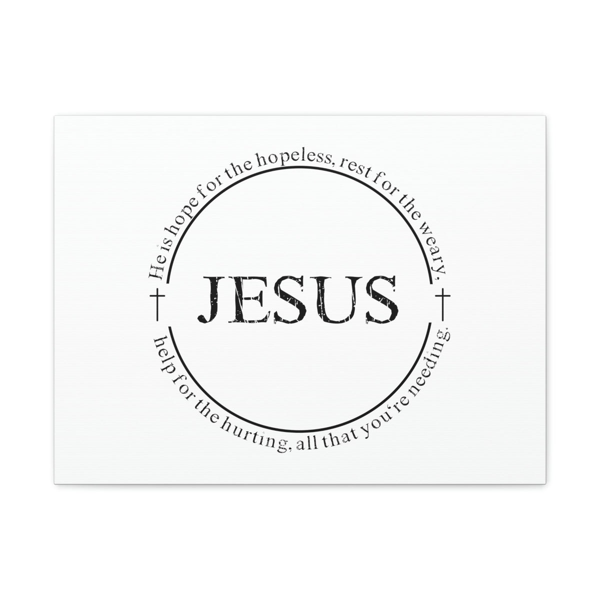 Scripture Walls Jesus, Help For The Hurting Hebrews 13:8 Christian Wall Art Bible Verse Print Ready to Hang Unframed-Express Your Love Gifts