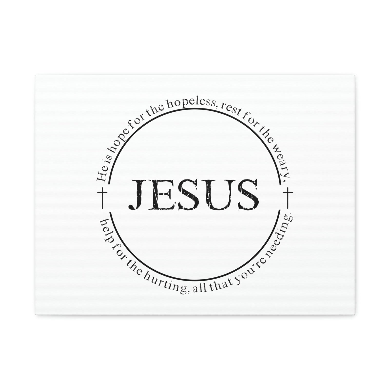 Scripture Walls Jesus, Help For The Hurting Hebrews 13:8 Christian Wall Art Bible Verse Print Ready to Hang Unframed-Express Your Love Gifts