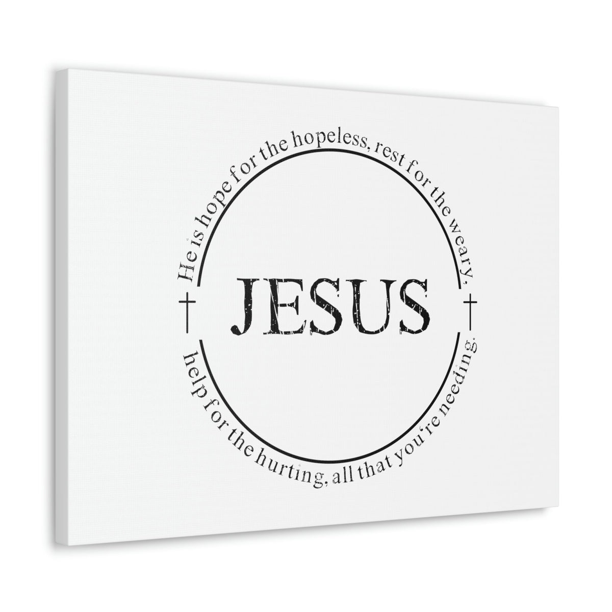 Scripture Walls Jesus, Help For The Hurting Hebrews 13:8 Christian Wall Art Bible Verse Print Ready to Hang Unframed-Express Your Love Gifts