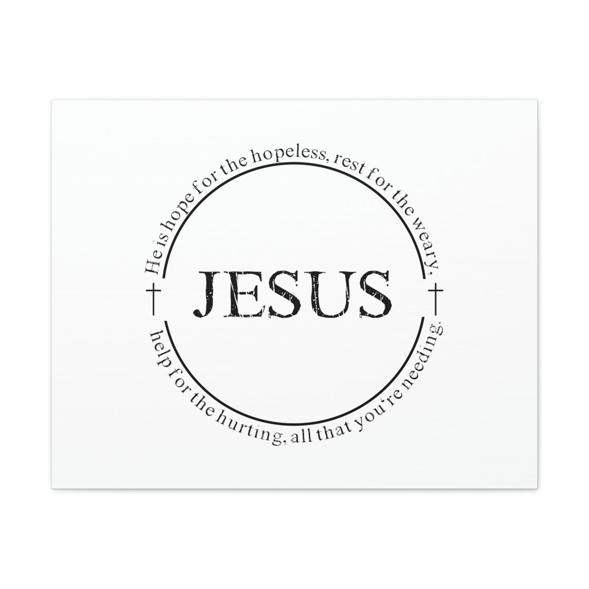 Scripture Walls Jesus, Help For The Hurting Hebrews 13:8 Christian Wall Art Bible Verse Print Ready to Hang Unframed-Express Your Love Gifts
