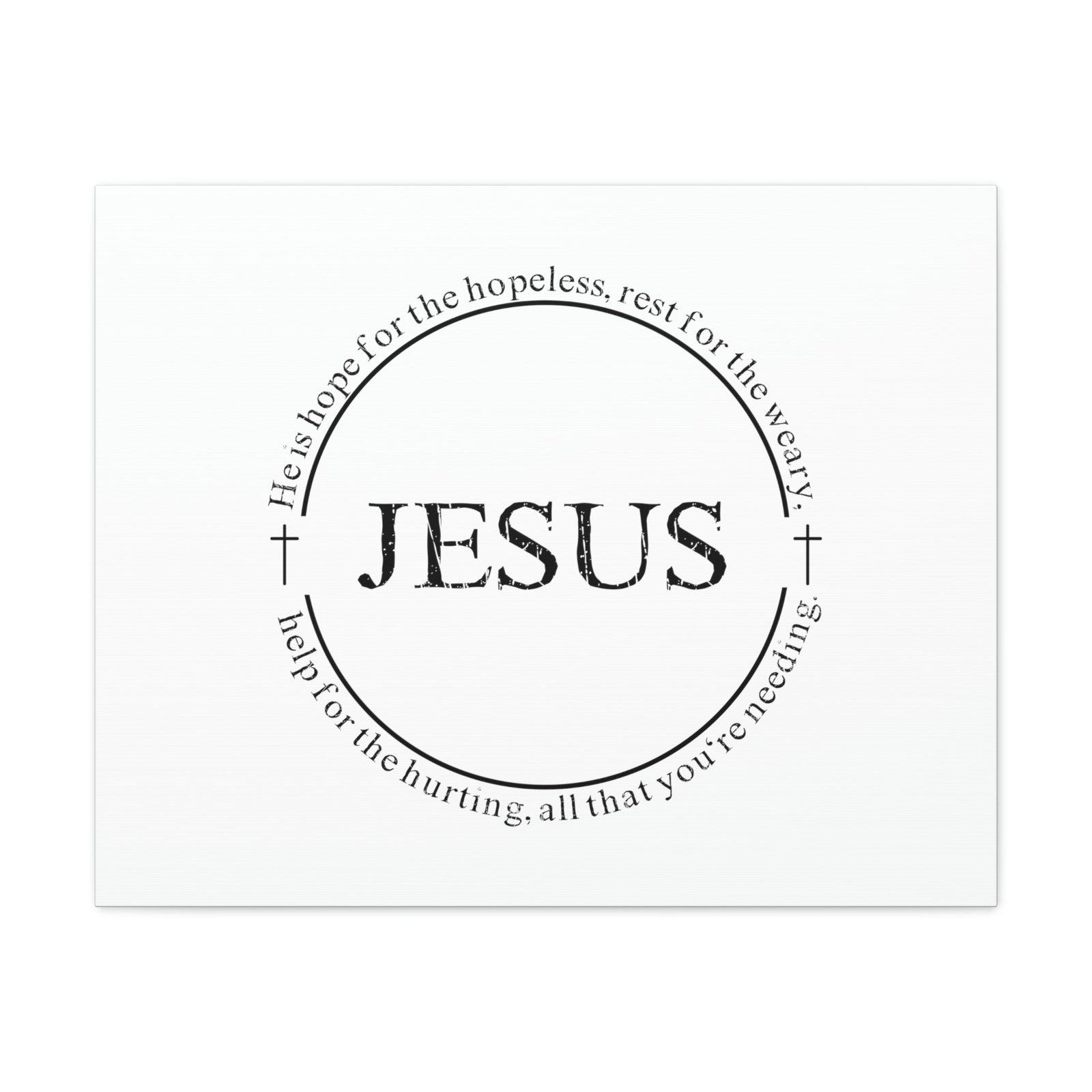 Scripture Walls Jesus, Help For The Hurting Hebrews 13:8 Christian Wall Art Bible Verse Print Ready to Hang Unframed-Express Your Love Gifts