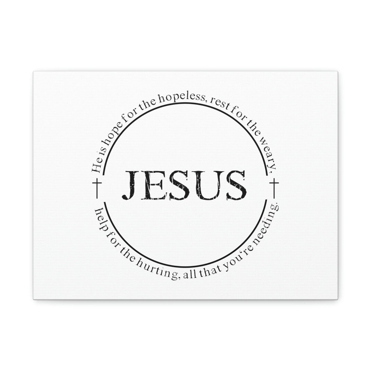 Scripture Walls Jesus, Help For The Hurting Hebrews 13:8 Christian Wall Art Bible Verse Print Ready to Hang Unframed-Express Your Love Gifts