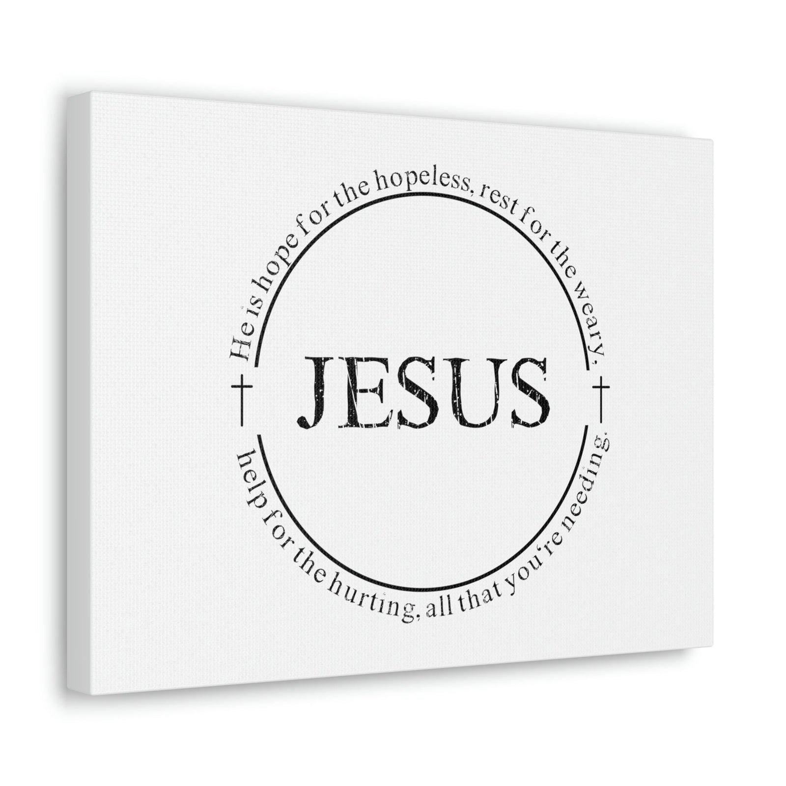 Scripture Walls Jesus, Help For The Hurting Hebrews 13:8 Christian Wall Art Bible Verse Print Ready to Hang Unframed-Express Your Love Gifts