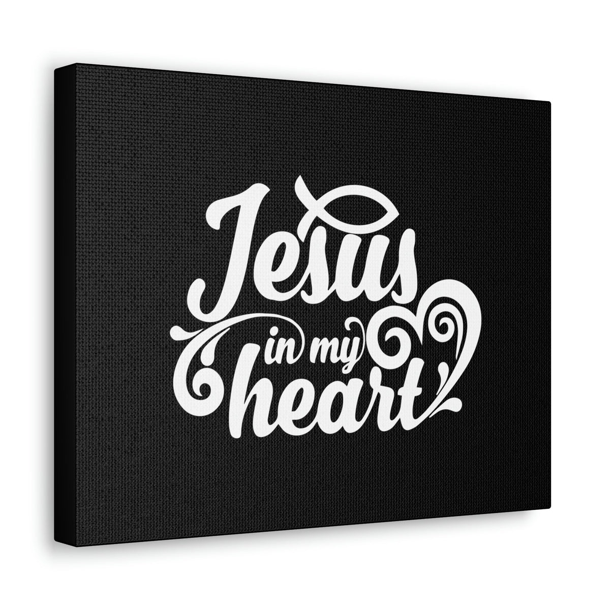 Scripture Walls Jesus In My Heart Ephesians 3:17 Fish Christian Wall Art Bible Verse Print Ready to Hang Unframed-Express Your Love Gifts