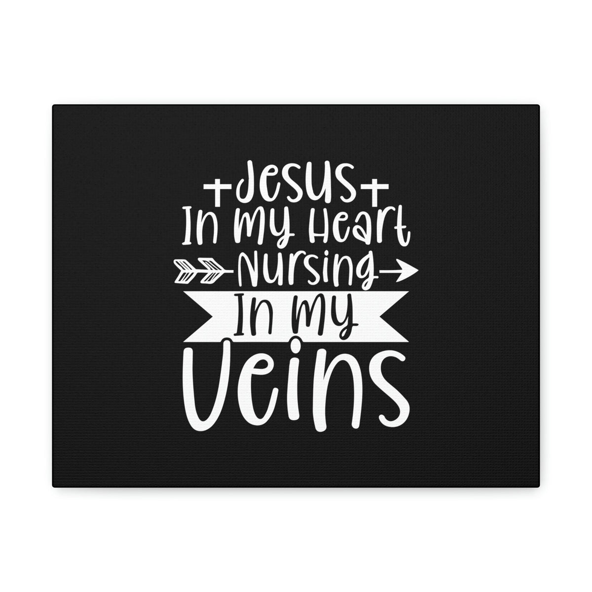 Scripture Walls Jesus In My Heart Nursing Revelation 3:20 Christian Wall Art Bible Verse Print Ready to Hang Unframed-Express Your Love Gifts