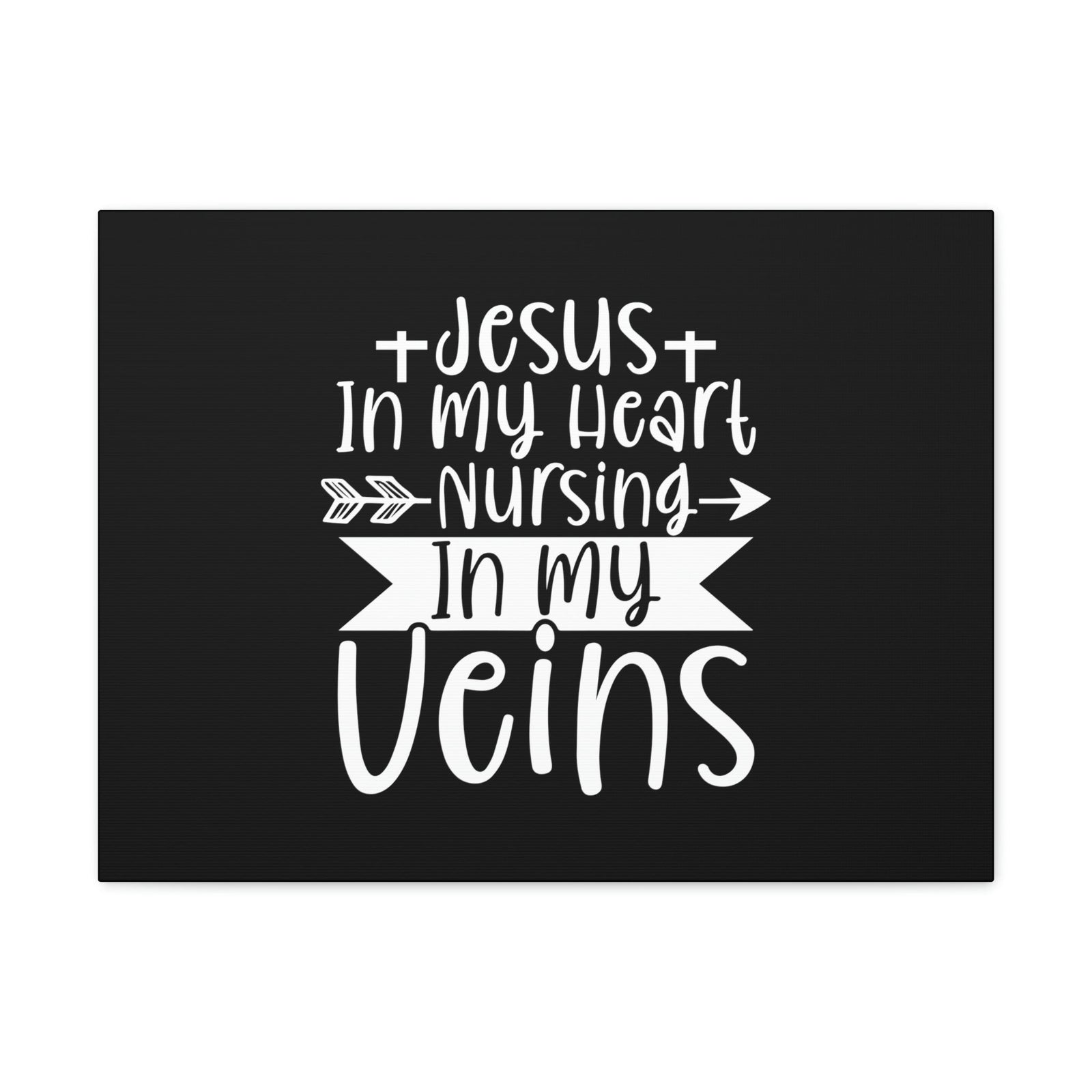 Scripture Walls Jesus In My Heart Nursing Revelation 3:20 Christian Wall Art Bible Verse Print Ready to Hang Unframed-Express Your Love Gifts