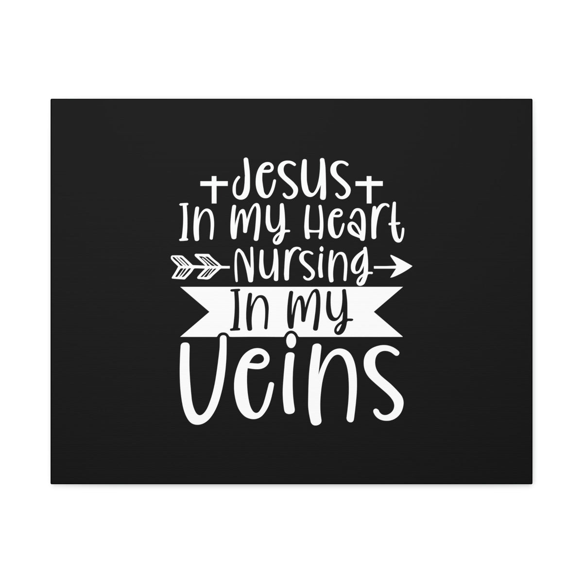 Scripture Walls Jesus In My Heart Nursing Revelation 3:20 Christian Wall Art Bible Verse Print Ready to Hang Unframed-Express Your Love Gifts