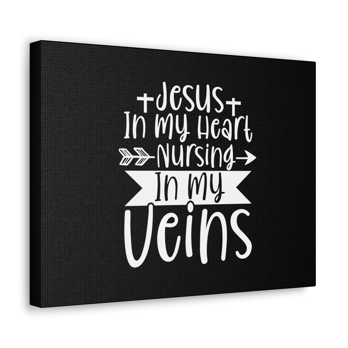 Scripture Walls Jesus In My Heart Nursing Revelation 3:20 Christian Wall Art Bible Verse Print Ready to Hang Unframed-Express Your Love Gifts