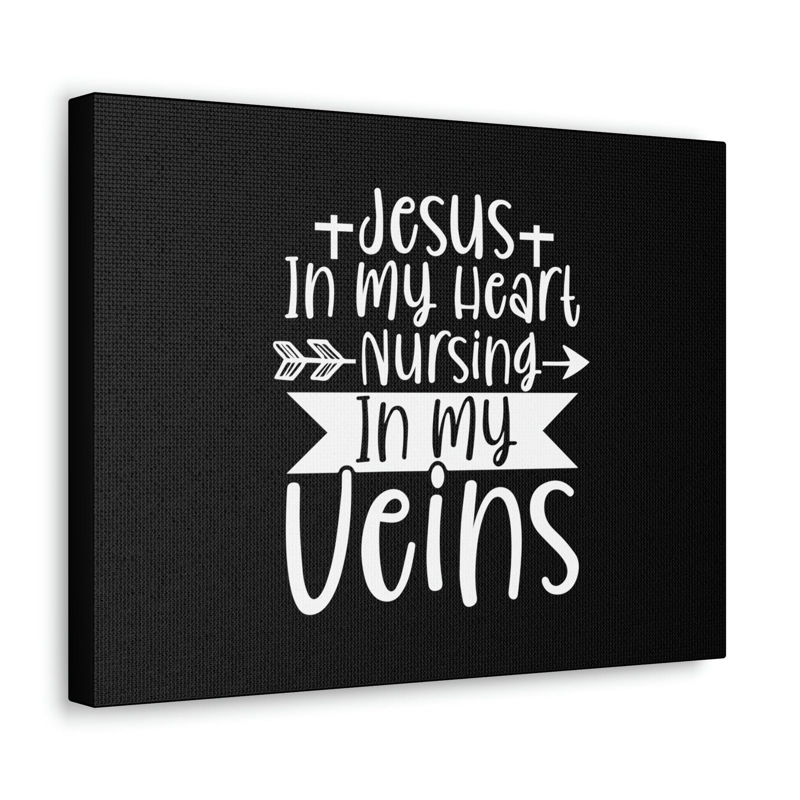 Scripture Walls Jesus In My Heart Nursing Revelation 3:20 Christian Wall Art Bible Verse Print Ready to Hang Unframed-Express Your Love Gifts