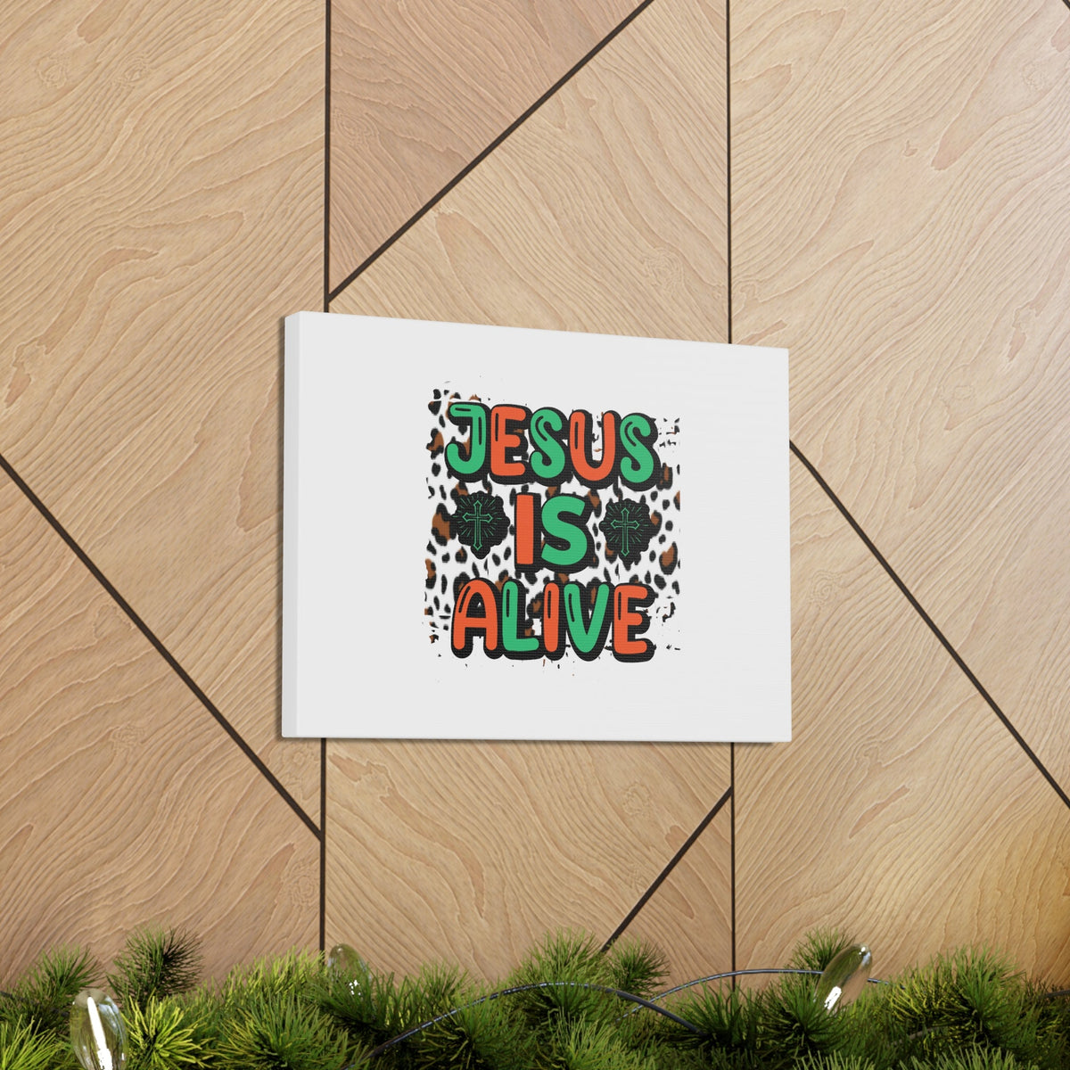 Scripture Walls Jesus Is Alive 1 Peter 3:18 Christian Wall Art Bible Verse Print Ready to Hang Unframed-Express Your Love Gifts