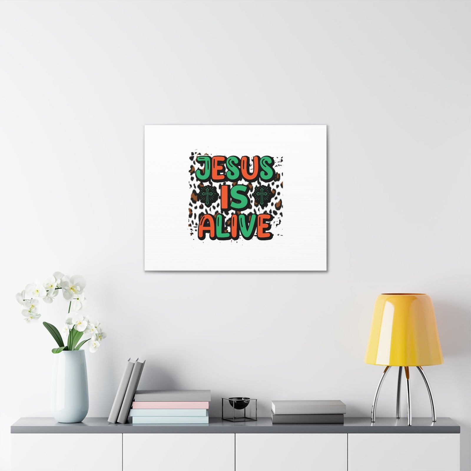 Scripture Walls Jesus Is Alive 1 Peter 3:18 Christian Wall Art Bible Verse Print Ready to Hang Unframed-Express Your Love Gifts