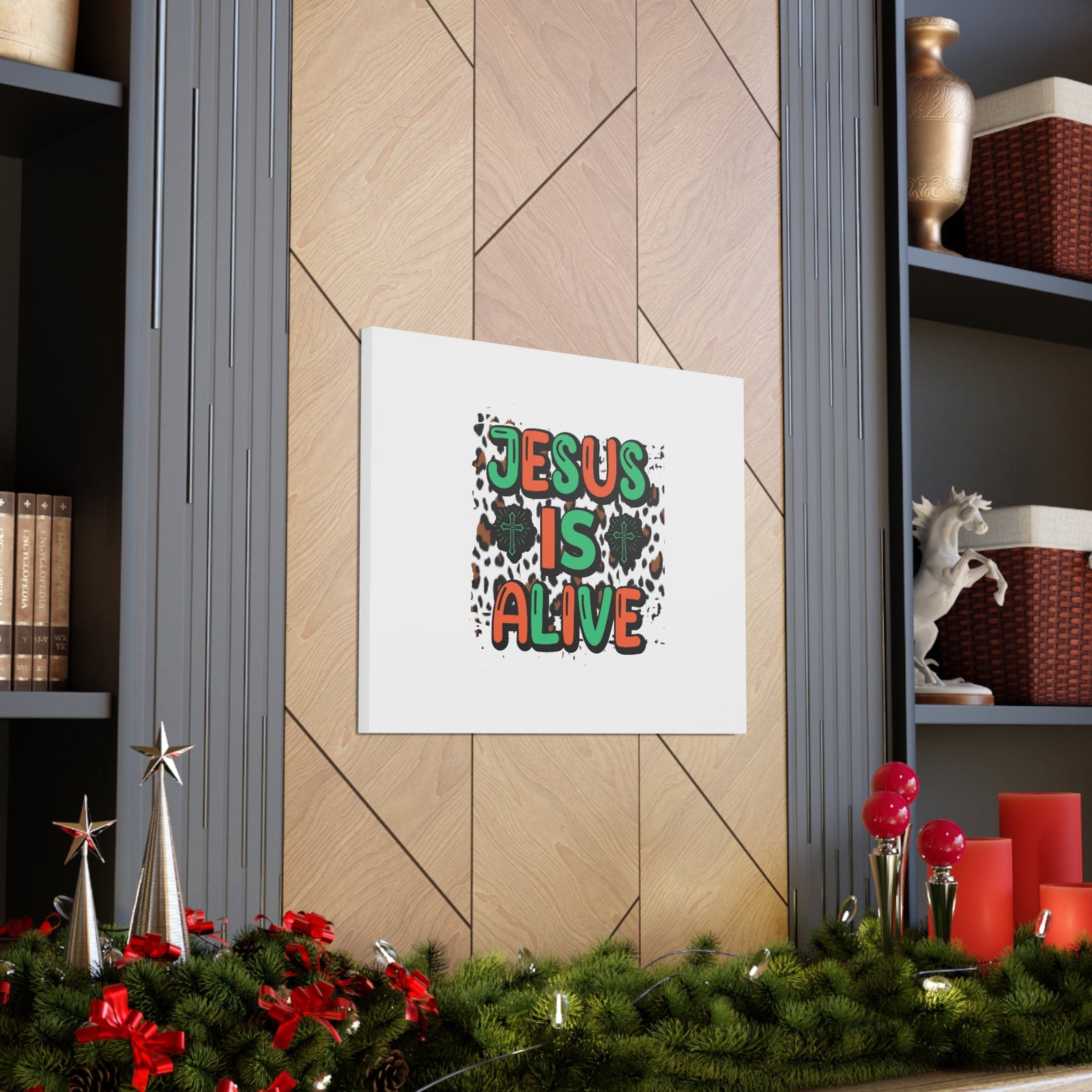 Scripture Walls Jesus Is Alive 1 Peter 3:18 Christian Wall Art Bible Verse Print Ready to Hang Unframed-Express Your Love Gifts