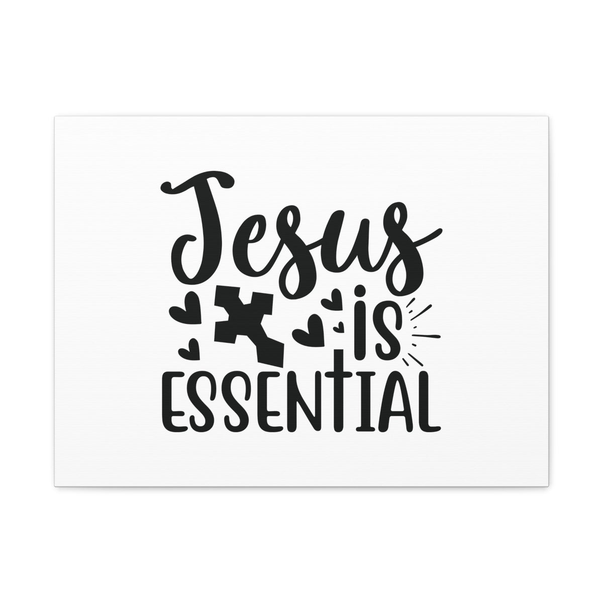Scripture Walls Jesus Is Essential John 14:6 Cross Christian Wall Art Bible Verse Print Ready to Hang Unframed-Express Your Love Gifts