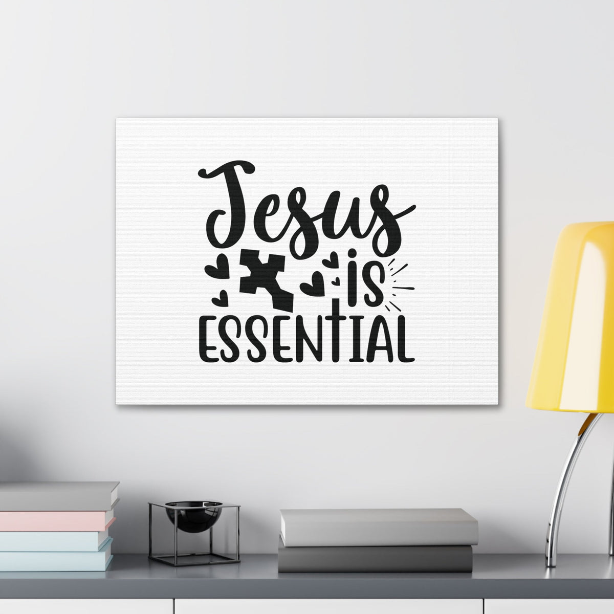 Scripture Walls Jesus Is Essential John 14:6 Cross Christian Wall Art Bible Verse Print Ready to Hang Unframed-Express Your Love Gifts