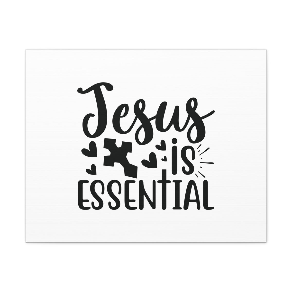 Scripture Walls Jesus Is Essential John 14:6 Cross Christian Wall Art Bible Verse Print Ready to Hang Unframed-Express Your Love Gifts