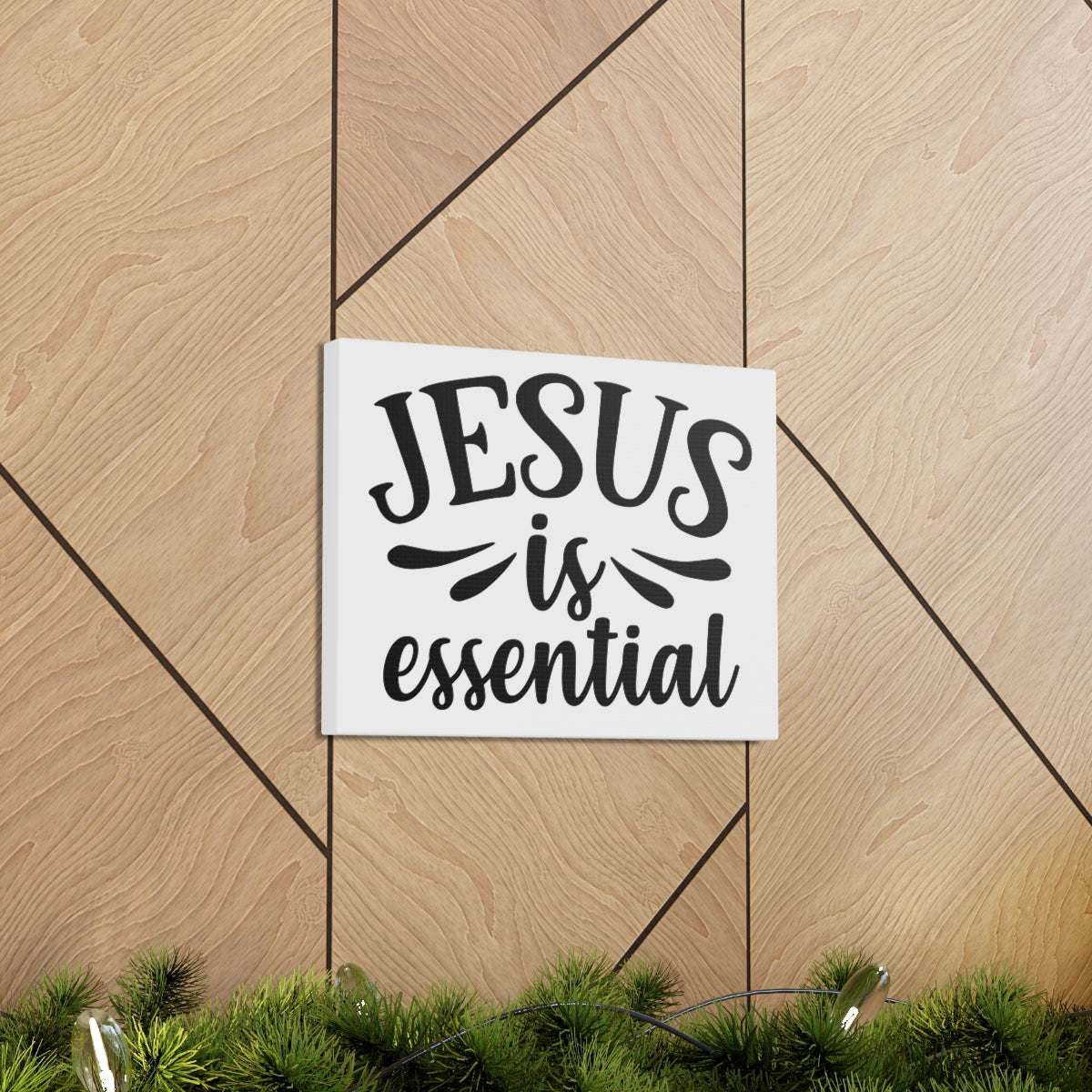 Scripture Walls Jesus Is Essential John 15:13 Christian Wall Art Print Ready to Hang Unframed-Express Your Love Gifts