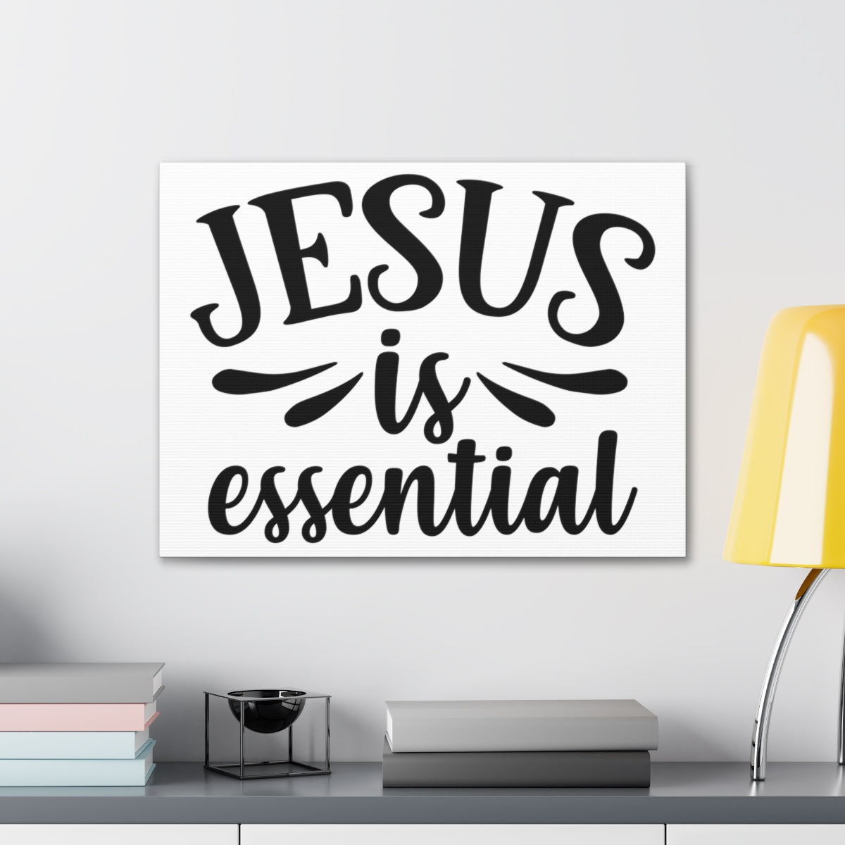 Scripture Walls Jesus Is Essential John 15:13 Christian Wall Art Print Ready to Hang Unframed-Express Your Love Gifts