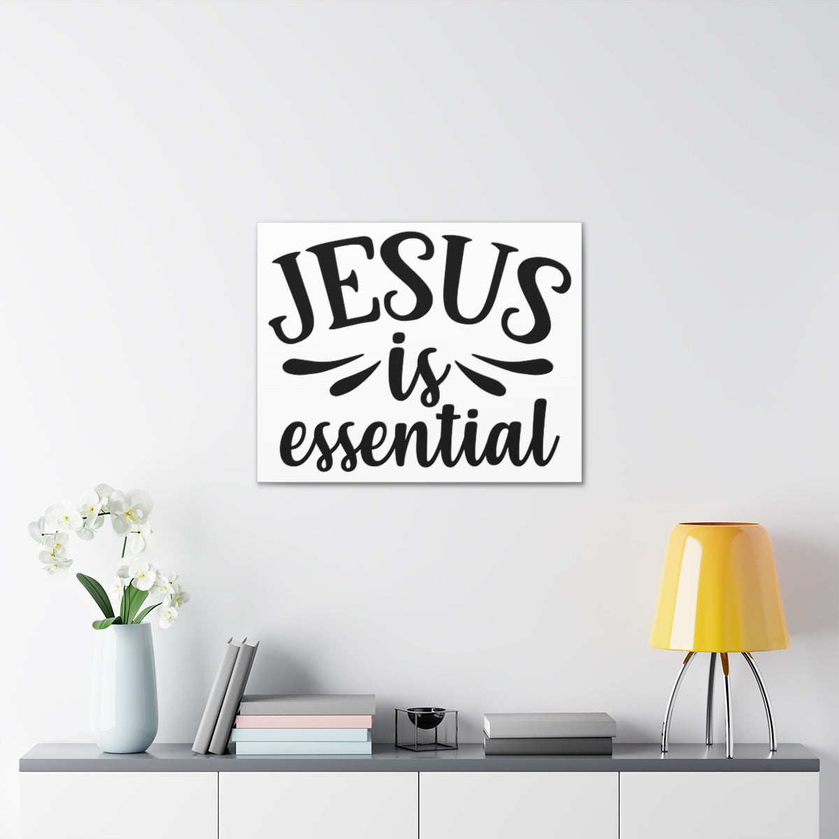 Scripture Walls Jesus Is Essential John 15:13 Christian Wall Art Print Ready to Hang Unframed-Express Your Love Gifts