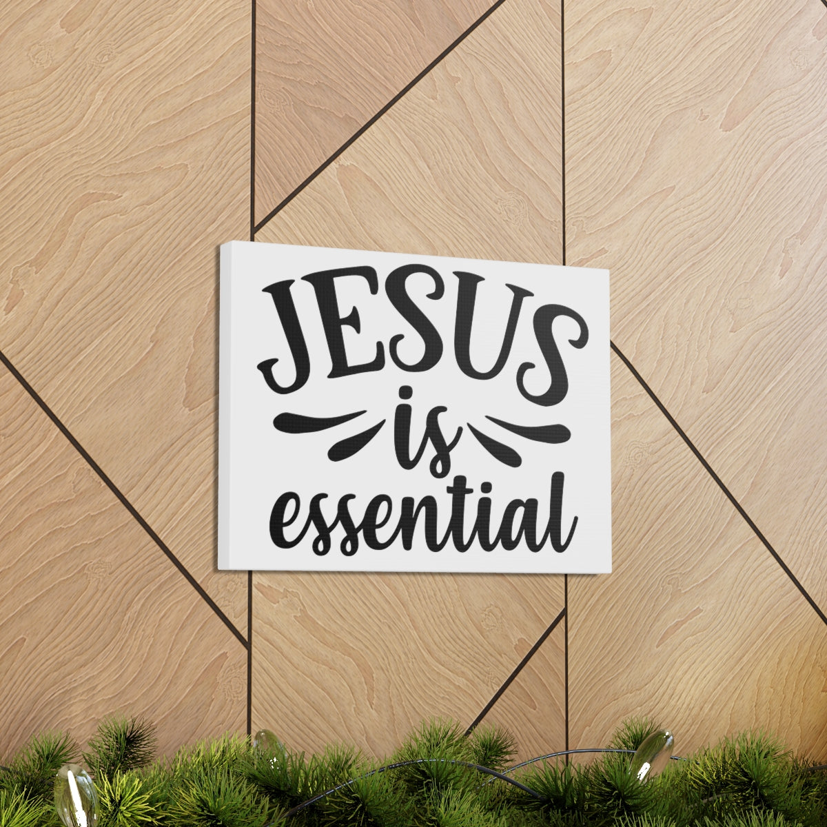 Scripture Walls Jesus Is Essential John 15:13 Christian Wall Art Print Ready to Hang Unframed-Express Your Love Gifts