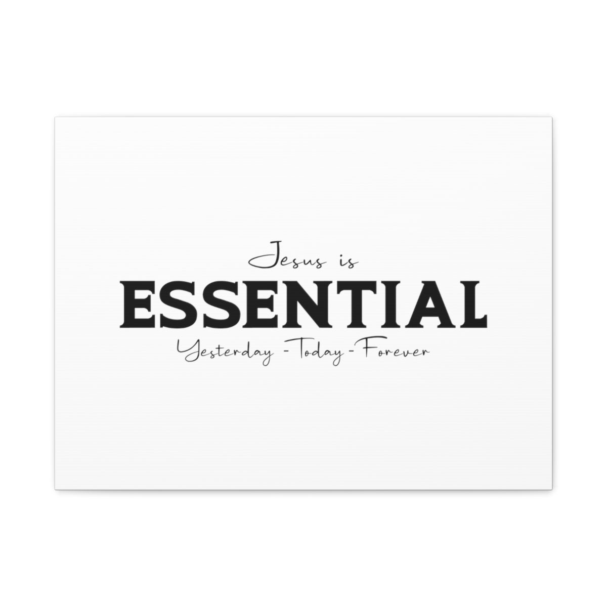 Scripture Walls Jesus Is Essential Philippians 4:19 White Christian Wall Art Bible Verse Print Ready to Hang Unframed-Express Your Love Gifts