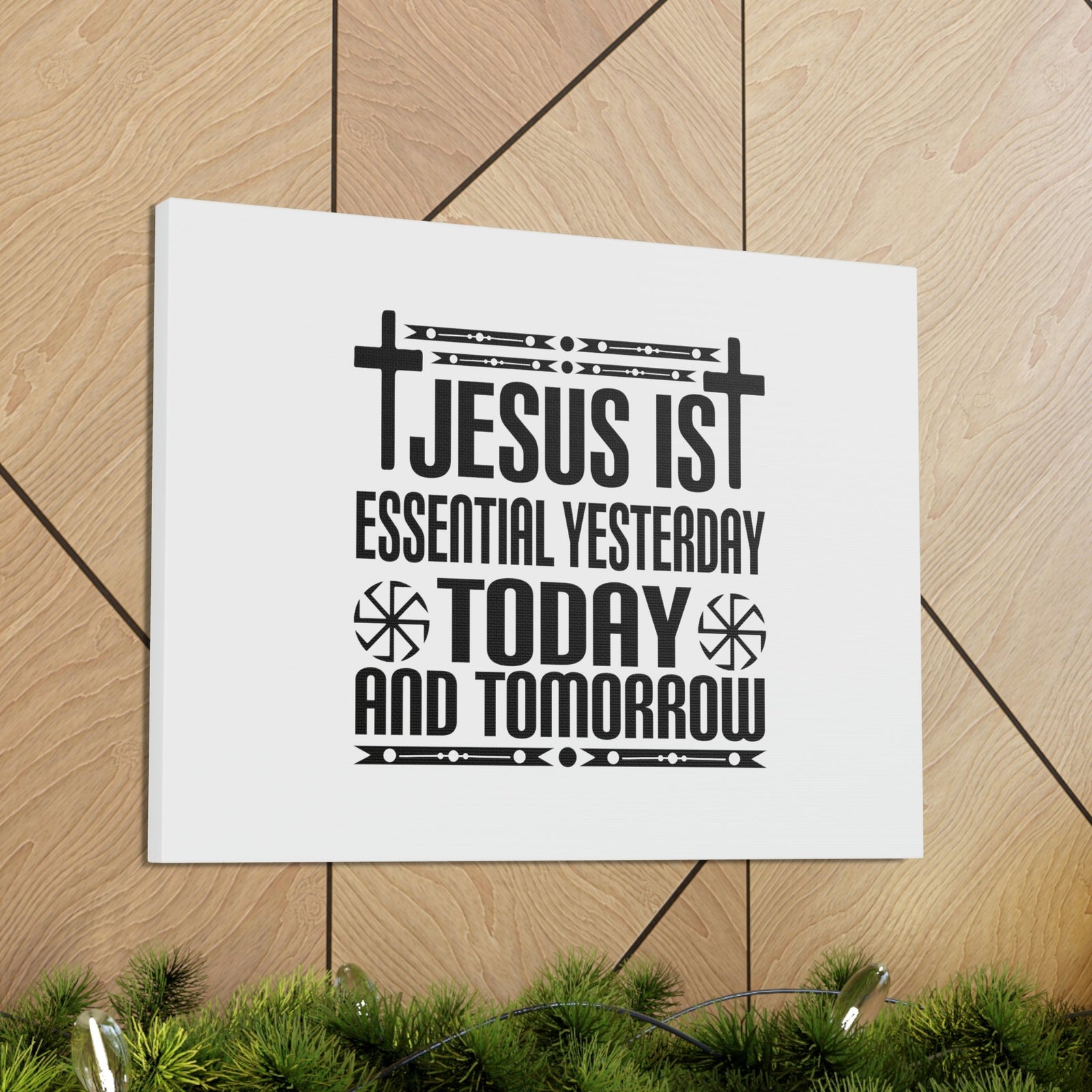 Scripture Walls Jesus Is Essential Romans 6:23 Cross Christian Wall Art Bible Verse Print Ready to Hang Unframed-Express Your Love Gifts