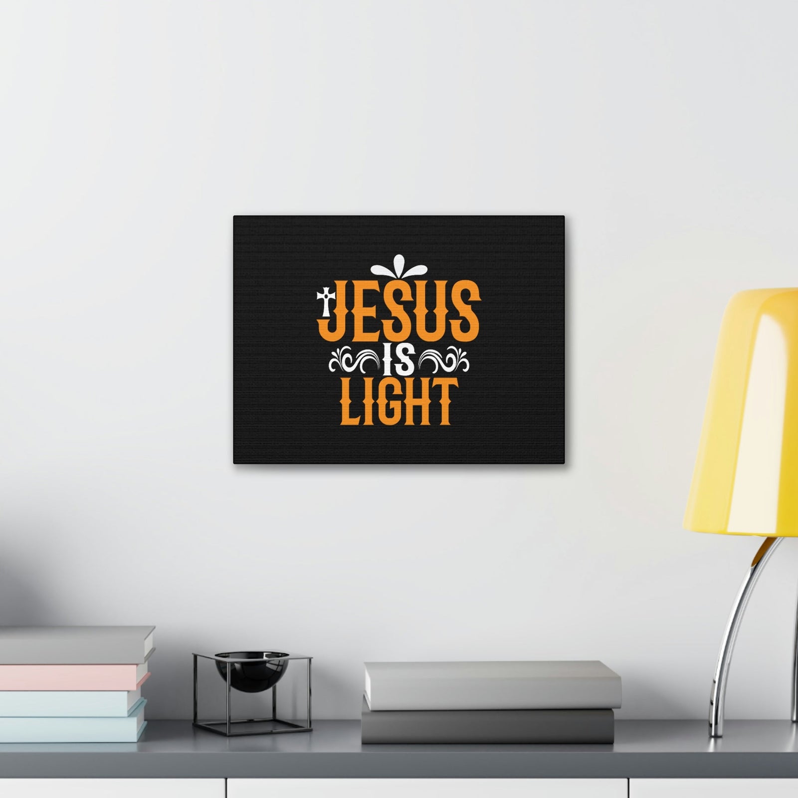 Scripture Walls Jesus is Light John 8:12 Canvas Christian Wall Art Ready to Hang Unframed-Express Your Love Gifts