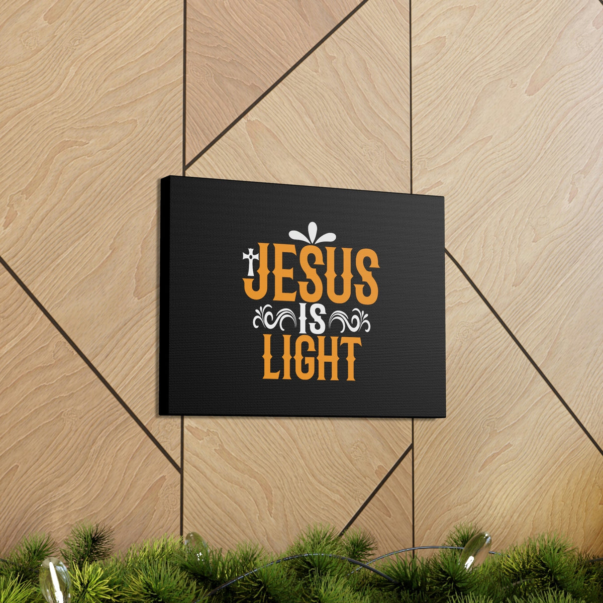 Scripture Walls Jesus is Light John 8:12 Canvas Christian Wall Art Ready to Hang Unframed-Express Your Love Gifts