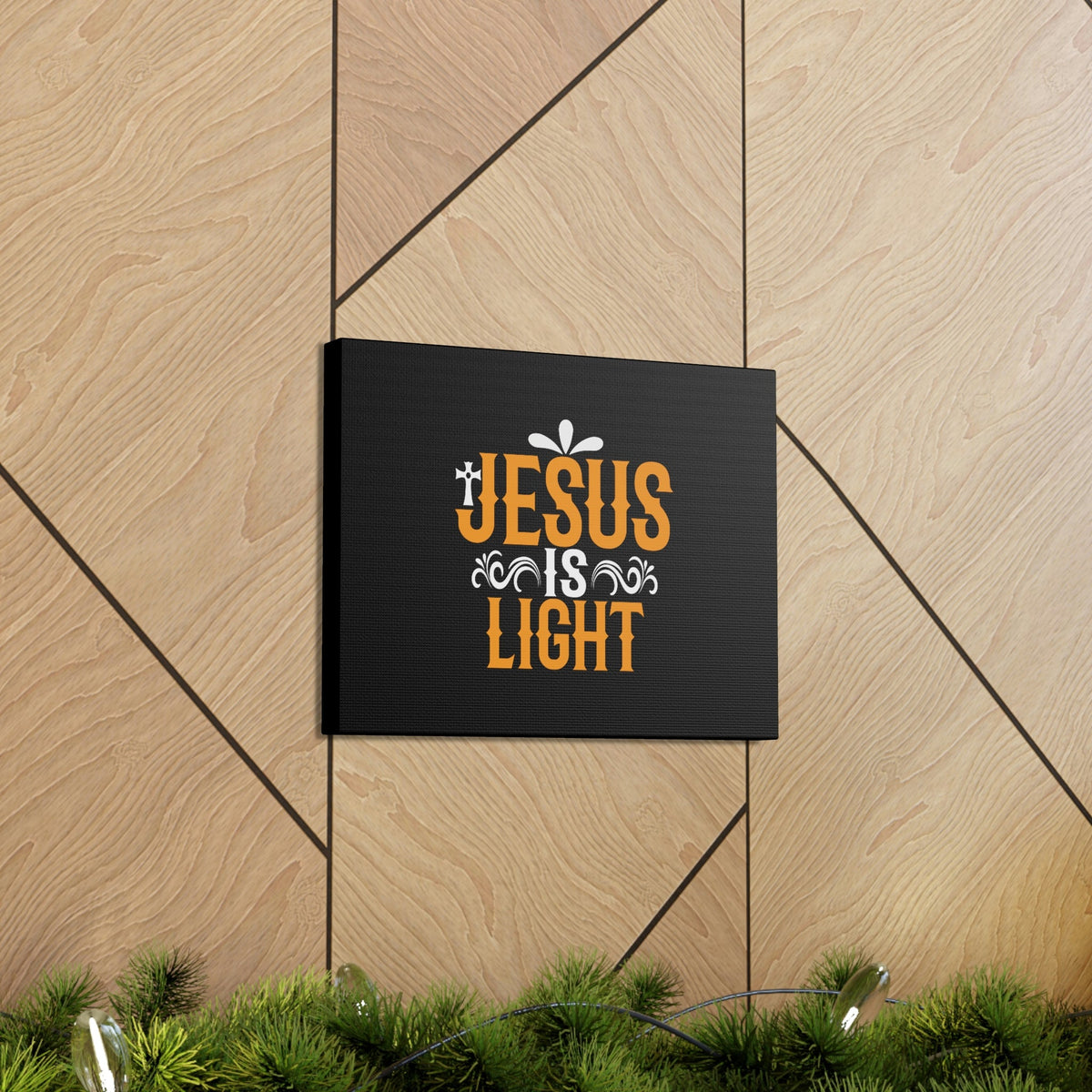 Scripture Walls Jesus is Light John 8:12 Canvas Christian Wall Art Ready to Hang Unframed-Express Your Love Gifts