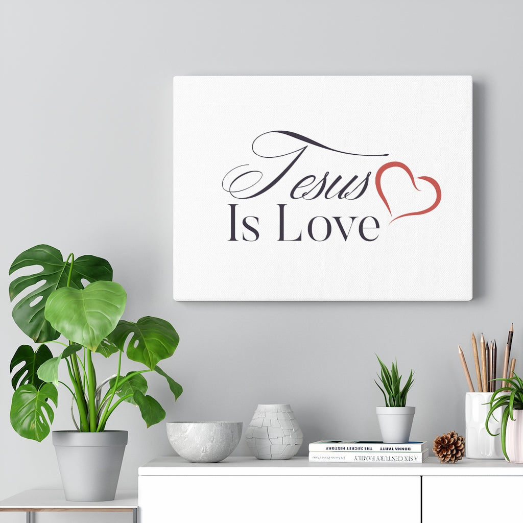 Scripture Walls Jesus Is Love Bible Verse Canvas Christian Wall Art Ready to Hang Unframed-Express Your Love Gifts