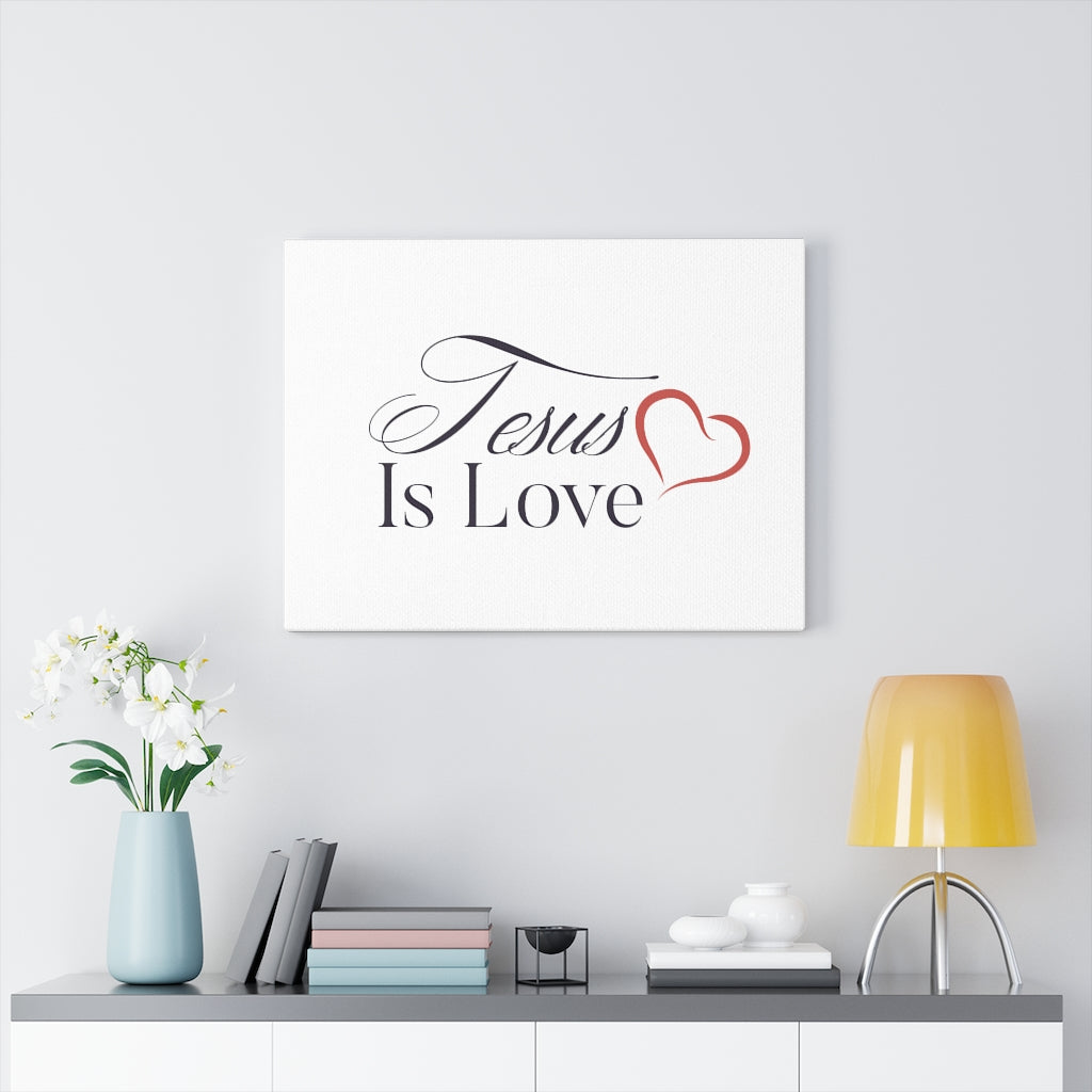 Scripture Walls Jesus Is Love Bible Verse Canvas Christian Wall Art Ready to Hang Unframed-Express Your Love Gifts