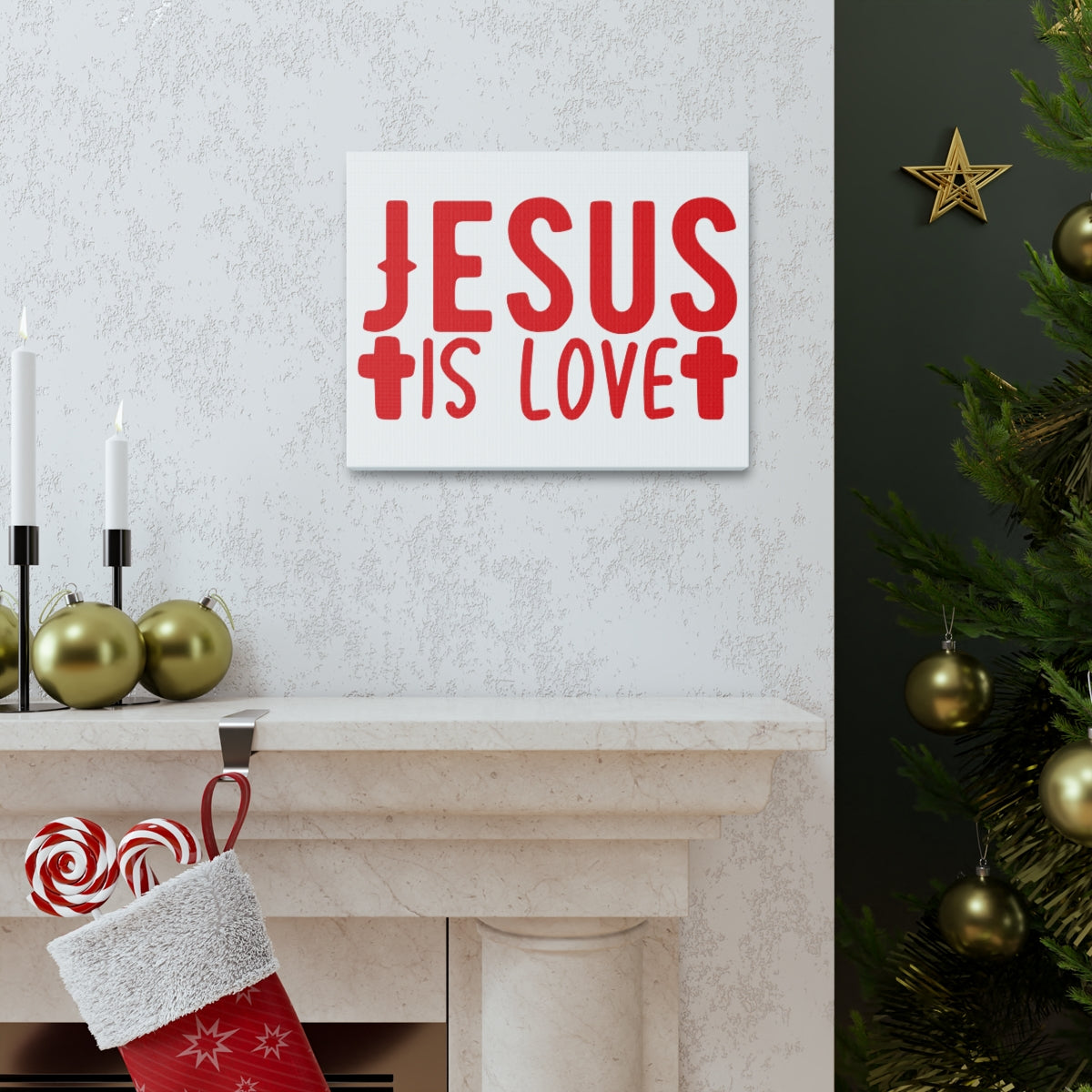 Scripture Walls Jesus Is Love Romans 13:10 Christian Wall Art Print Ready to Hang Unframed-Express Your Love Gifts