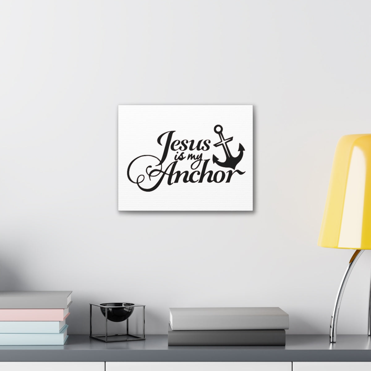 Scripture Walls Jesus Is My Anchor 1 John 5:4-5 Christian Wall Art Print Ready to Hang Unframed-Express Your Love Gifts