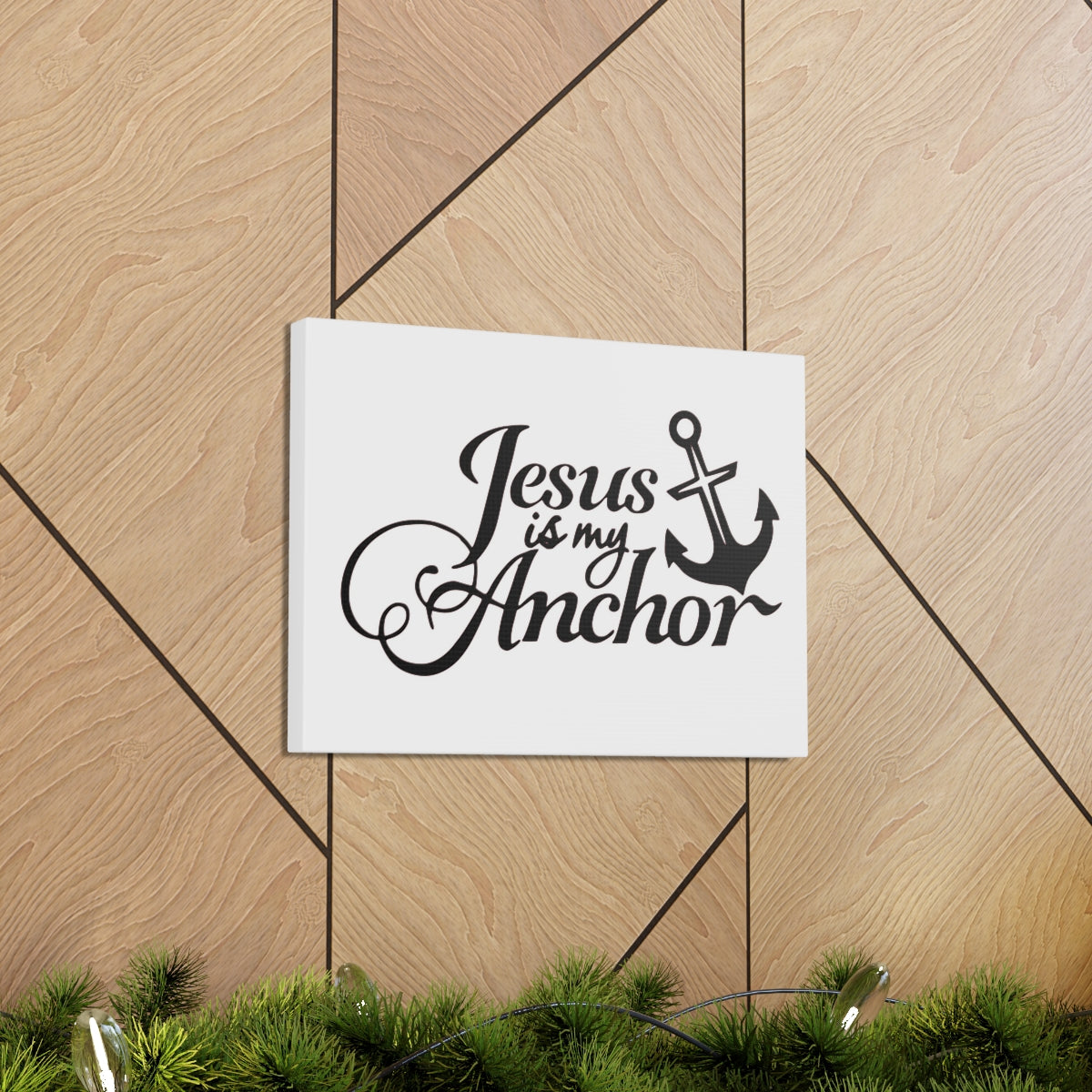 Scripture Walls Jesus Is My Anchor 1 John 5:4-5 Christian Wall Art Print Ready to Hang Unframed-Express Your Love Gifts