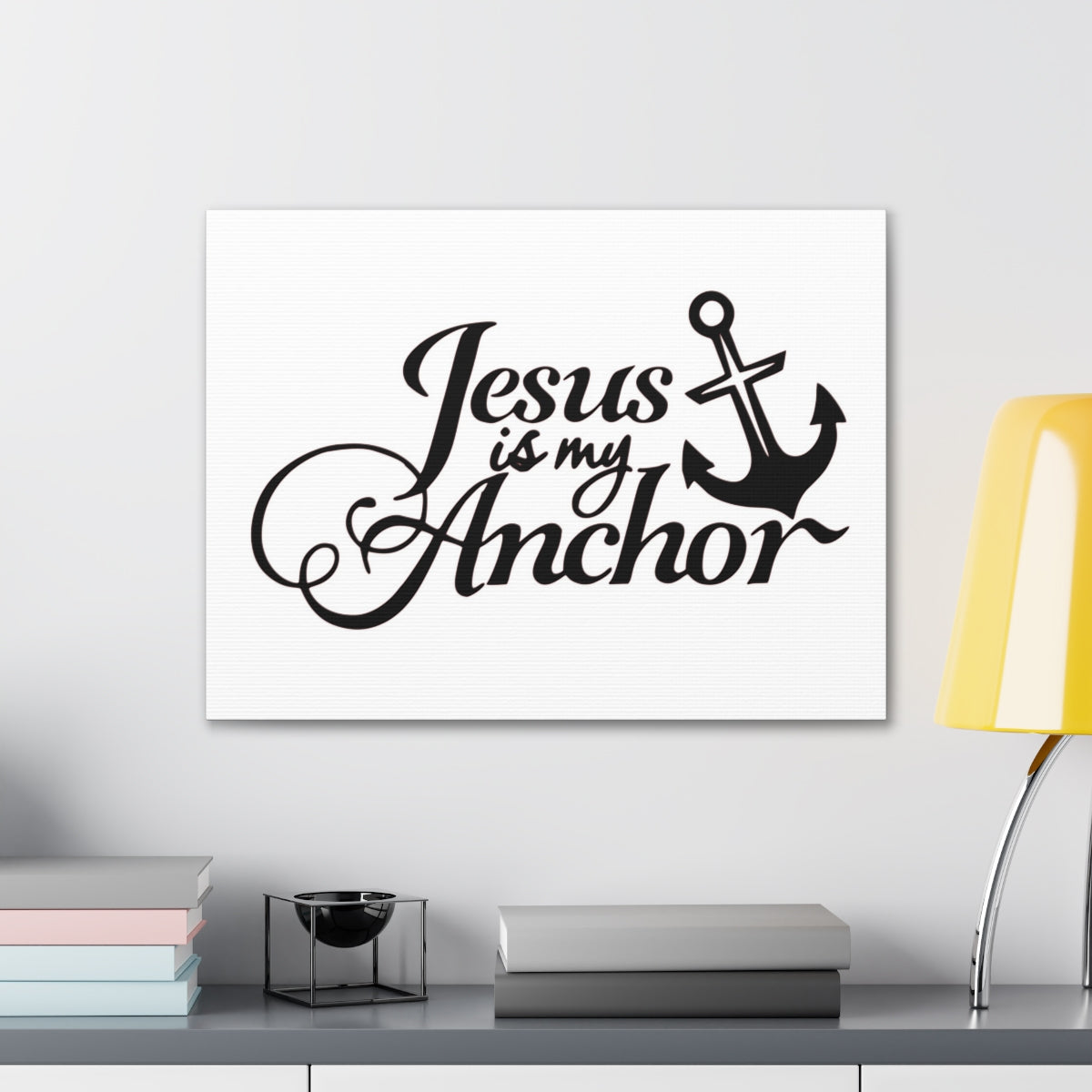 Scripture Walls Jesus Is My Anchor 1 John 5:4-5 Christian Wall Art Print Ready to Hang Unframed-Express Your Love Gifts