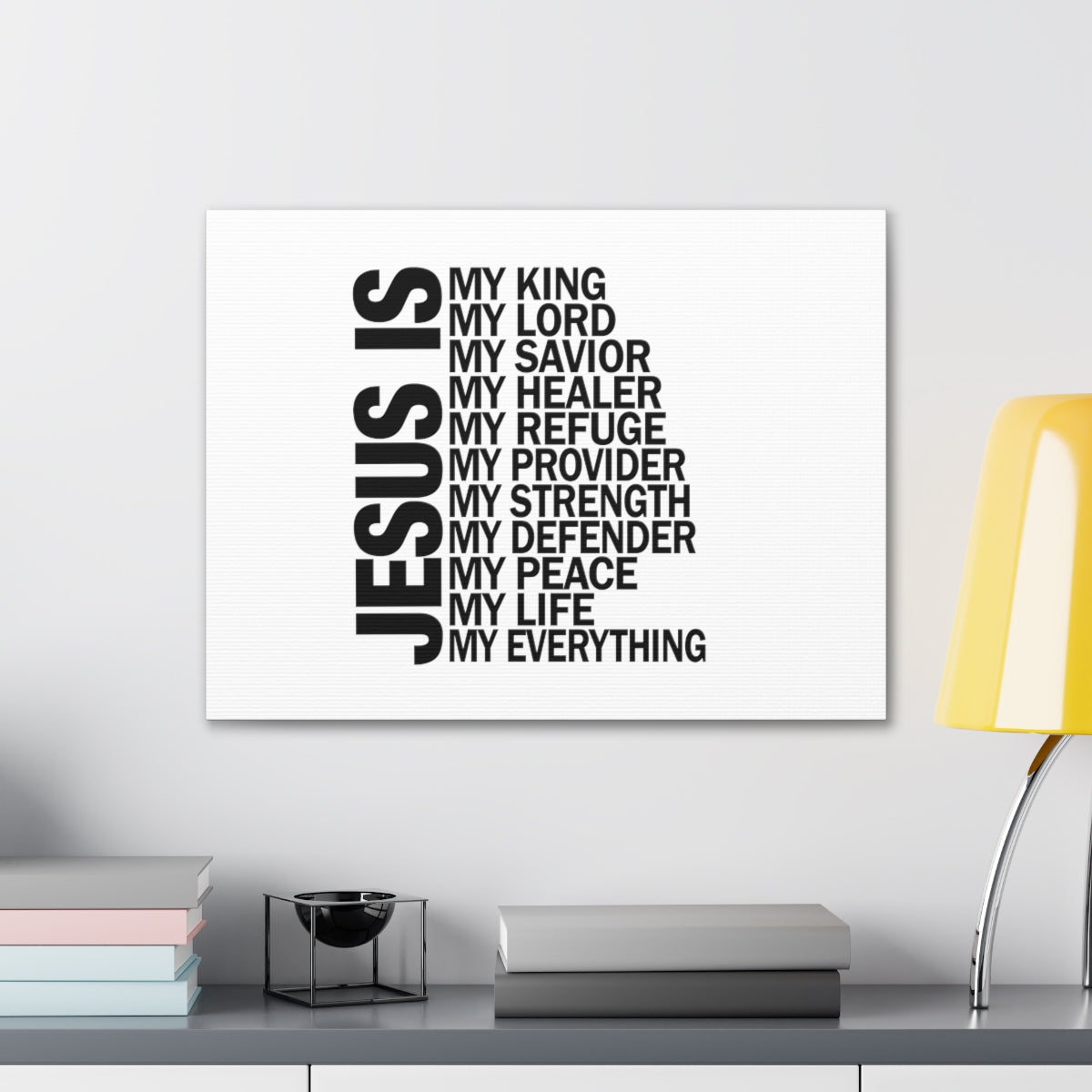 Scripture Walls Jesus Is My Everything Ephesians 4:6 Christian Wall Art Bible Verse Print Ready to Hang Unframed-Express Your Love Gifts