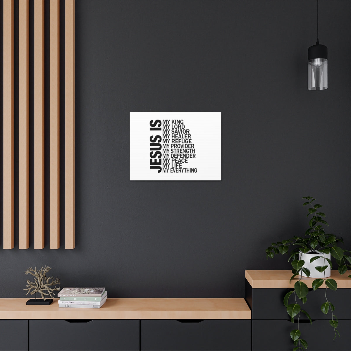 Scripture Walls Jesus Is My Everything Ephesians 4:6 Christian Wall Art Bible Verse Print Ready to Hang Unframed-Express Your Love Gifts