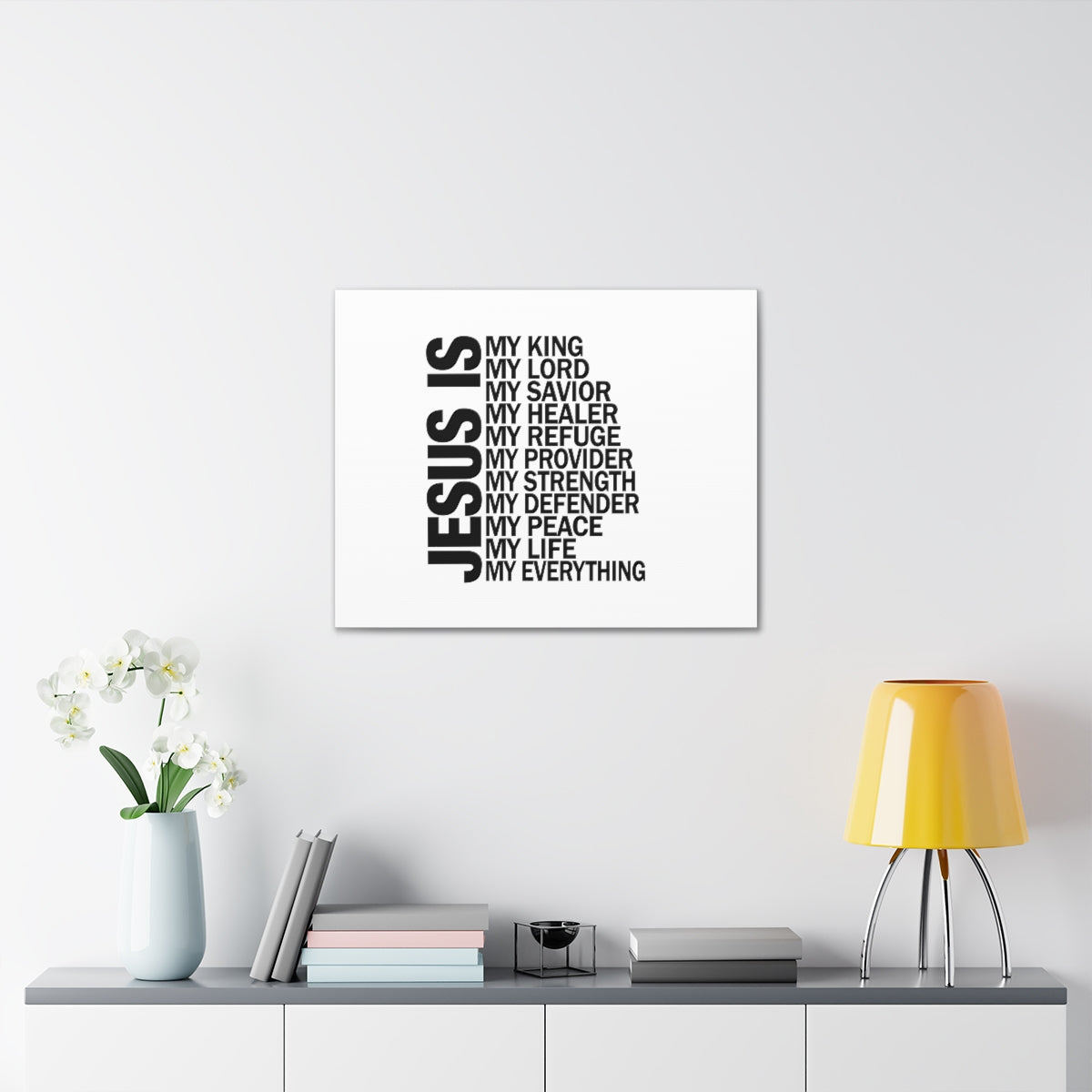 Scripture Walls Jesus Is My Everything Ephesians 4:6 Christian Wall Art Bible Verse Print Ready to Hang Unframed-Express Your Love Gifts