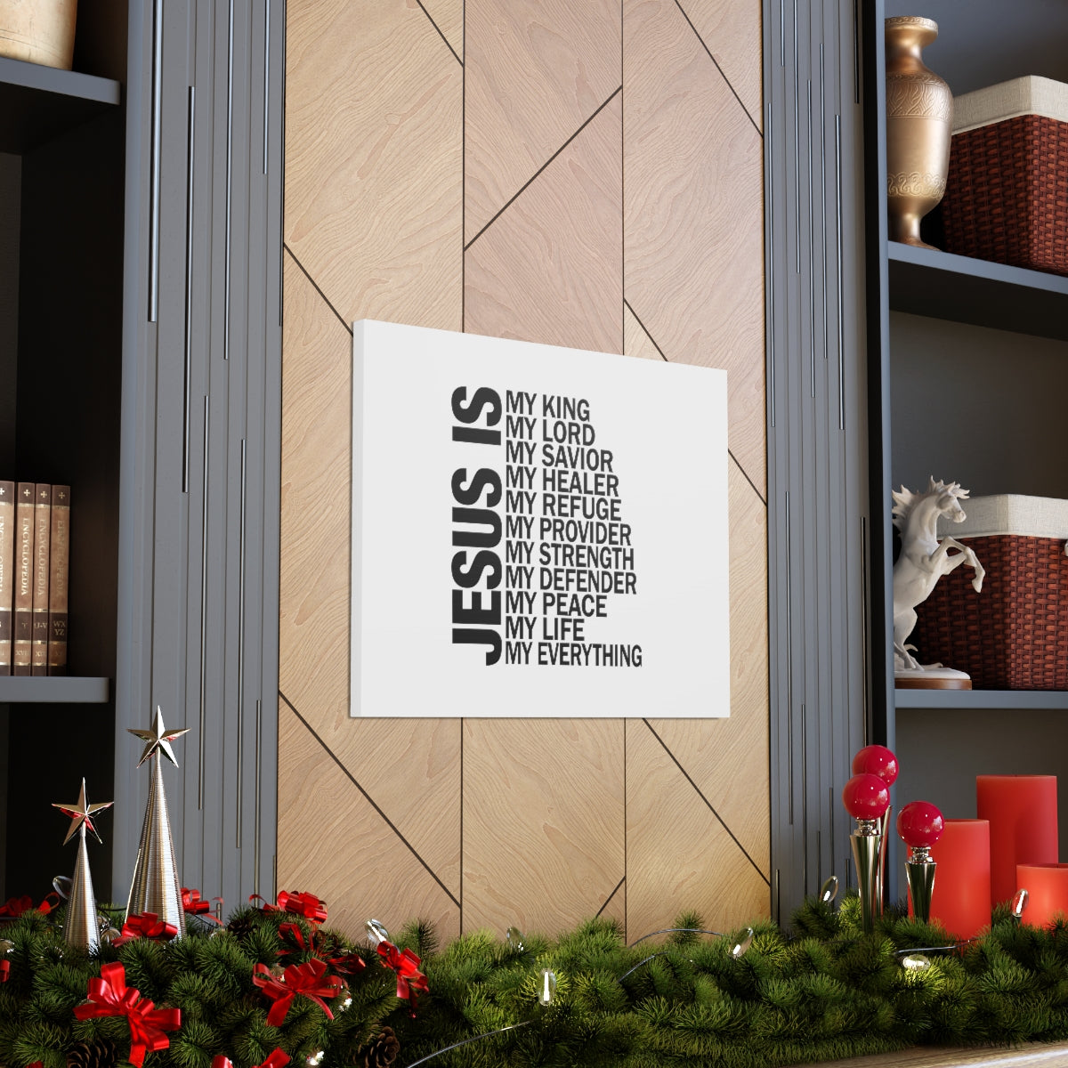 Scripture Walls Jesus Is My Everything Ephesians 4:6 Christian Wall Art Bible Verse Print Ready to Hang Unframed-Express Your Love Gifts