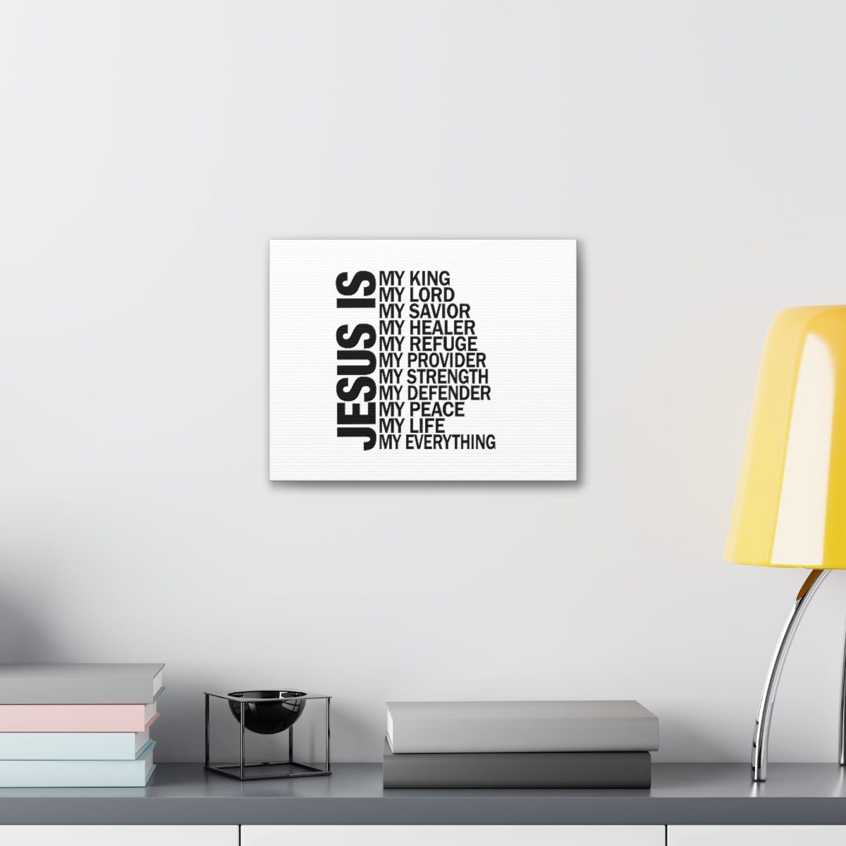 Scripture Walls Jesus Is My Everything Ephesians 4:6 Christian Wall Art Bible Verse Print Ready to Hang Unframed-Express Your Love Gifts