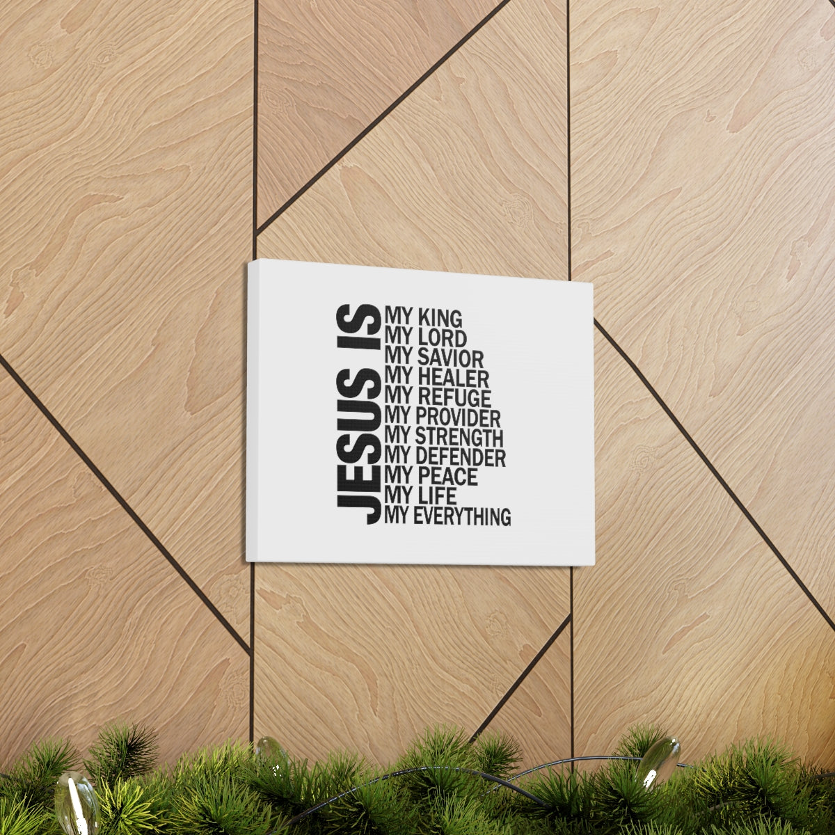 Scripture Walls Jesus Is My Everything Ephesians 4:6 Christian Wall Art Bible Verse Print Ready to Hang Unframed-Express Your Love Gifts