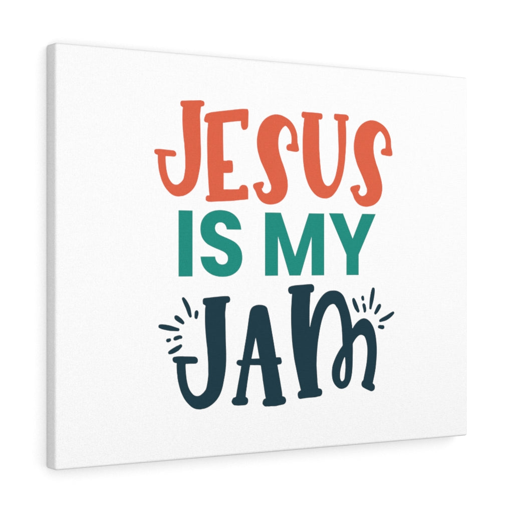 Scripture Walls Jesus Is My Jam Bible Verse Canvas Christian Wall Art Ready to Hang Unframed-Express Your Love Gifts