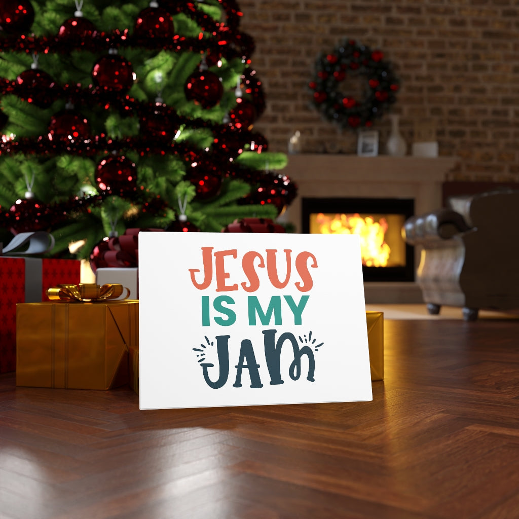 Scripture Walls Jesus Is My Jam Bible Verse Canvas Christian Wall Art Ready to Hang Unframed-Express Your Love Gifts