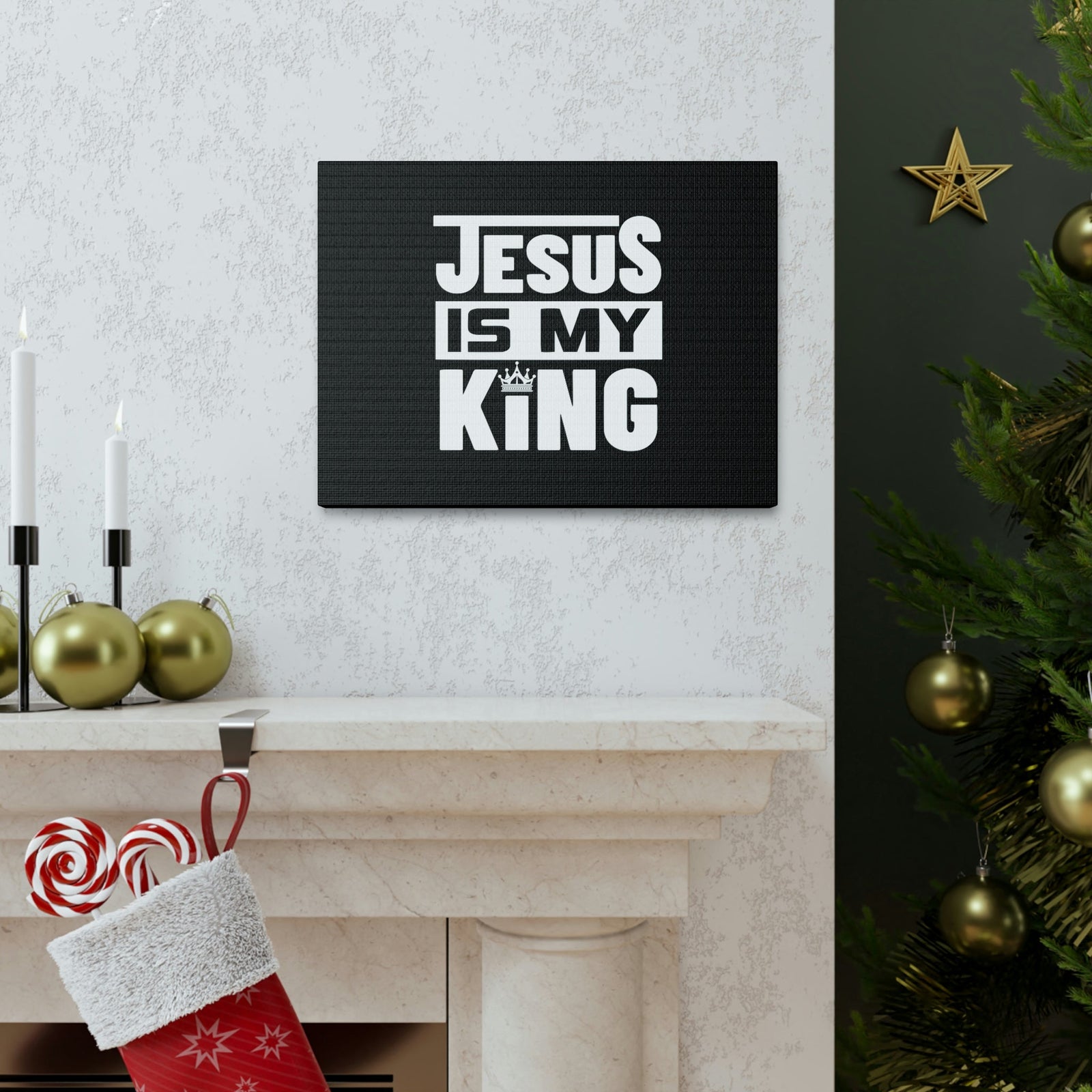 Scripture Walls Jesus Is My King Revelation 1:5 Crown Christian Wall Art Bible Verse Print Ready to Hang Unframed-Express Your Love Gifts